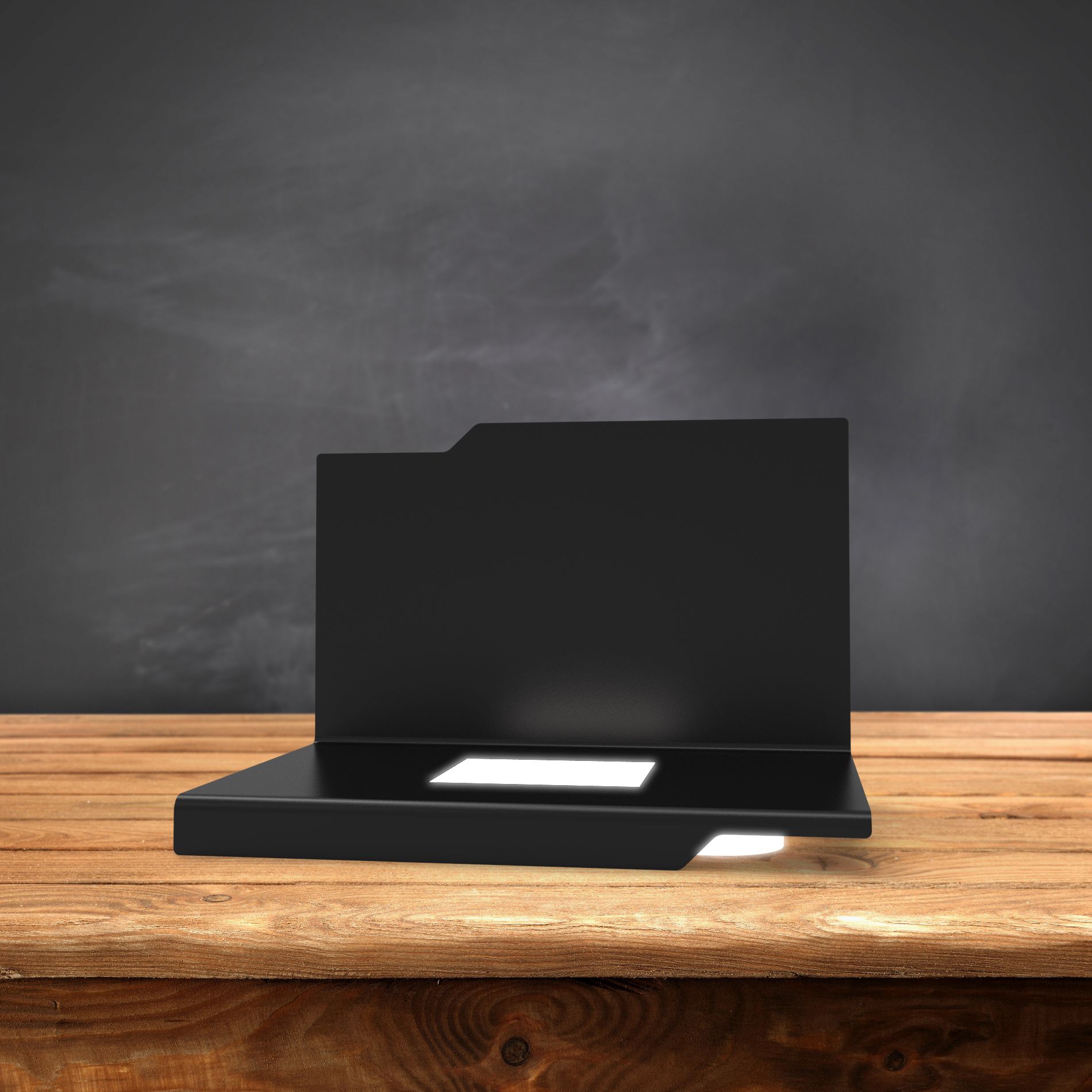 Base lumineuse LED en bois pour cristaux photo 3D.